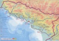 Карта Абхазии и побережья